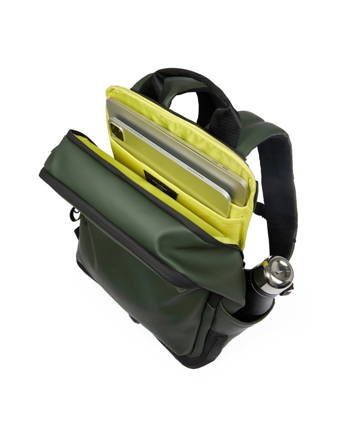 PIQUADRO ZAINO UOMO BACKPACK CORNER RESISTENTE ALL'ACQUA PORTA PC 14" E IPAD VERDE CA6464C2OW CO