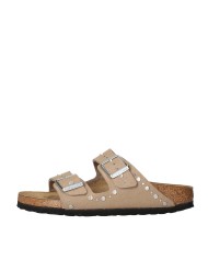 BIRKENSTOCK SANDALO DONNA ARIZONA RIVET SOFT GREY TAUPE 1031708 CO
