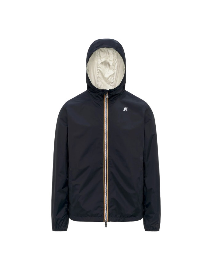 K-WAY GIACCA UOMO JACKET JAKE PLUS DOUBLE BLUE DEPHT - LIGHT BEIGE  K2124EW 126