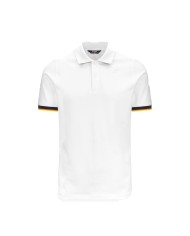 K-WAY POLO UOMO SAINT VINCENT PIQUE SLIM WHITE K11285BW 126