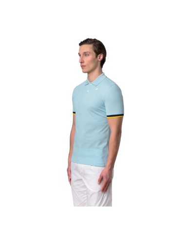K-WAY POLO UOMO SAINT VINCENT PIQUE SLIM BLUE DREAM K11285BW 126