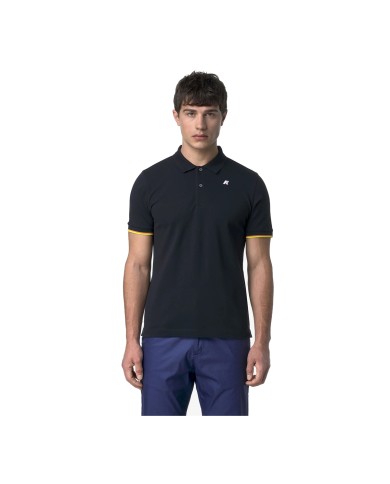 K-WAY POLO UOMO SAINT VINCENT PIQUE SLIM BLUE DEPHT K11285BW 126