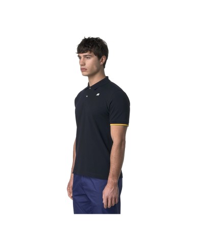 K-WAY POLO UOMO SAINT VINCENT PIQUE SLIM BLUE DEPHT K11285BW 126