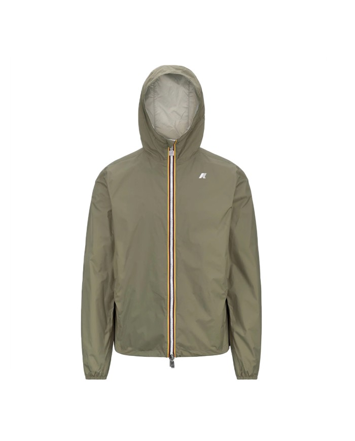 K-WAY GIACCA UOMO JAKE PLUS 2 DOUBLE GREEN LICHEN - LIGHT BEIGE K2124EW 126