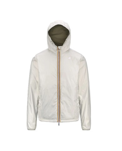 K-WAY GIACCA UOMO JAKE PLUS 2 DOUBLE GREEN LICHEN - LIGHT BEIGE K2124EW 126