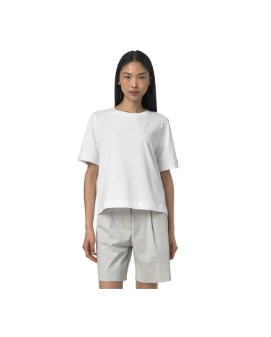 K-WAY T SHIRT UOMO SELUNE JERSEY WHITE K2148EW 126