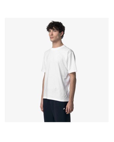 K-WAY T SHIRT UOMO SOLO JERSEY WHITE K3136CW 126