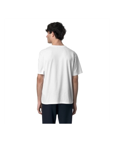 K-WAY T SHIRT UOMO SOLO JERSEY WHITE K3136CW 126