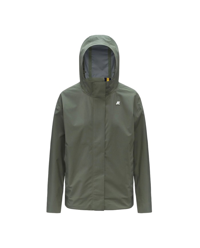 K-WAY GIACCA DONNA JACKET ROSE STRETCH 2L GREEN LICHEN K3148EW 126