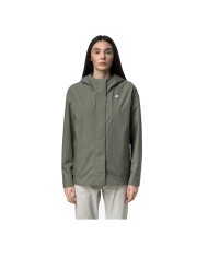 K-WAY GIACCA DONNA JACKET ROSE STRETCH 2L GREEN LICHEN K3148EW 126