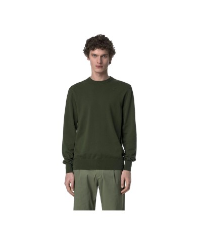 K-WAY FELPA UOMO KNITWEAR SEBASTIEN COTTON GREEN AFRICA K4122YW 126