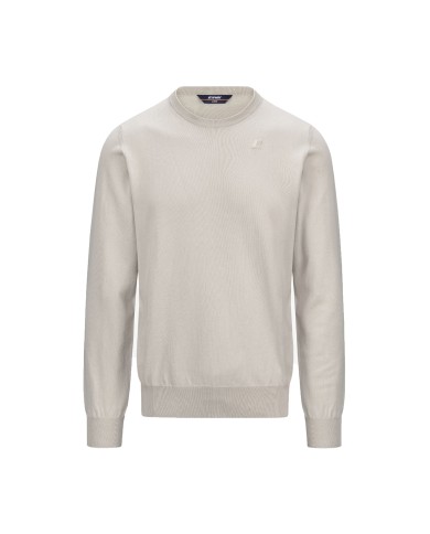 K-WAY FELPA UOMO KNITWEAR SEBASTIEN COTTON LIGHT BEIGE K4122YW 126