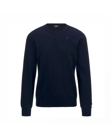 K-WAY FELPA UOMO KNITWEAR SEBASTIEN COTTON BLUE DEPHT K4122YW 126