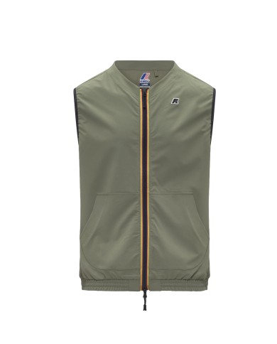 K-WAY GILET UOMO FLEECE SISEL GREEN AFRICA K4146FW 126