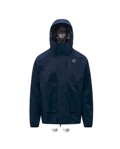 K-WAY GIACCA UOMO JACKET ROCHE BLUE INSIGNA K5122MW 126