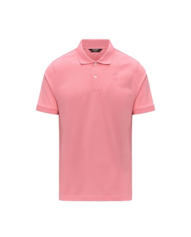 K-WAY POLO UOMO AMEDEE PIQUE PINK K5127BW 126