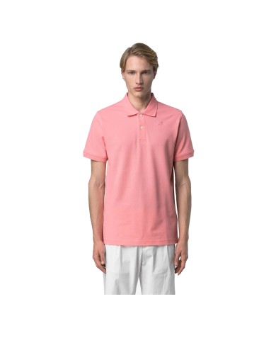 K-WAY POLO UOMO AMEDEE PIQUE PINK K5127BW 126