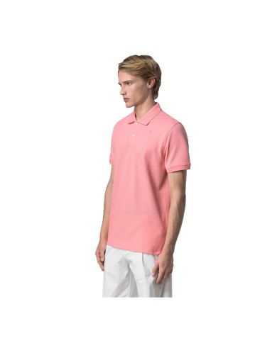 K-WAY POLO UOMO AMEDEE PIQUE PINK K5127BW 126