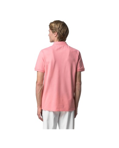 K-WAY POLO UOMO AMEDEE PIQUE PINK K5127BW 126