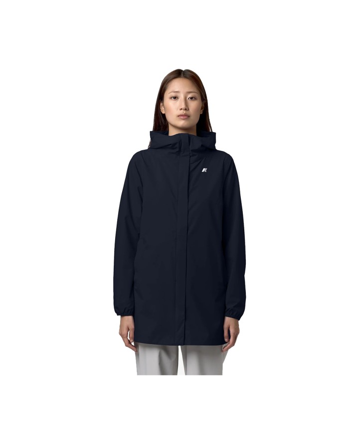 K-WAY GIACCA DONNA JACKET SOPHIE STRETCH DOT BLUE DEPHT K5127NW 126