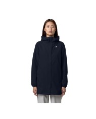 K-WAY GIACCA DONNA JACKET SOPHIE STRETCH DOT BLUE DEPHT K5127NW 126
