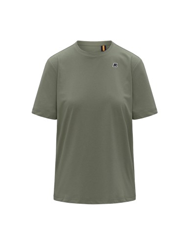 K-WAY T SHIRT UOMO SERGINE TRAVEL GREEN LICHEN K5137QW 126