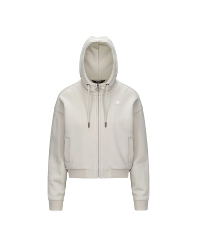 K-WAY GIACCA DONNA FLEECE ARWEN FRENCH TERRY LIGHT BEIGE K7127YW 126