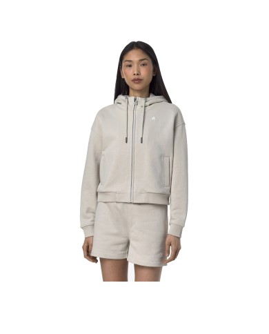 K-WAY GIACCA DONNA FLEECE ARWEN FRENCH TERRY LIGHT BEIGE K7127YW 126