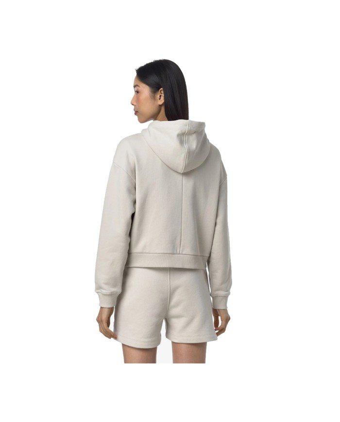 K-WAY GIACCA DONNA FLEECE ARWEN FRENCH TERRY LIGHT BEIGE K7127YW 126