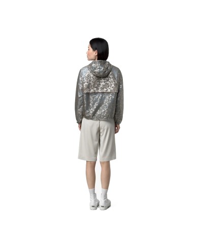 K-WAY GIACCA DONNA JACKET LAURETTE SUPER LIGHT LAMI DOUBLE BEIGE - BLUE LAMINATED K7137JW 126