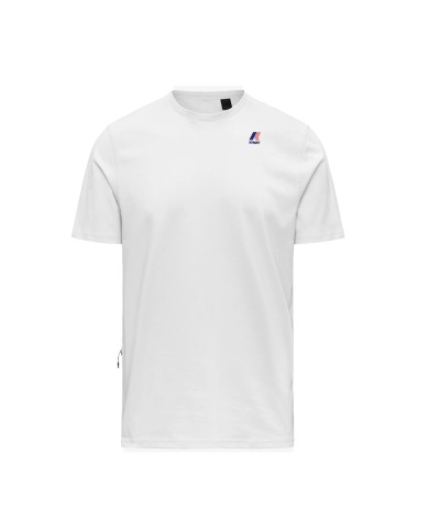 K-WAY T SHIRT UOMO LEONIDE WHITE K7142KW 126