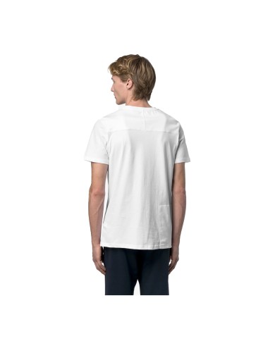 K-WAY T SHIRT UOMO LEONIDE WHITE K7142KW 126
