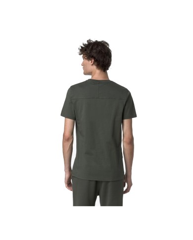 K-WAY T SHIRT UOMO LEONIDE GREEN BLACKISH K7142KW 126