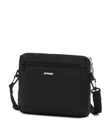 K-WAY BORSA UNISEX POUCH BAGS MOIRE BLACK PURE K8125RW 126
