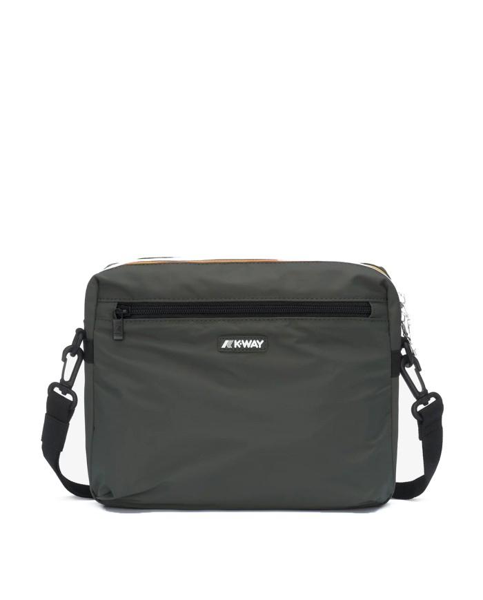 K-WAY BORSA UNISEX POUCH BAGS MOIRE GREEN BLACKISH K8125RW 126