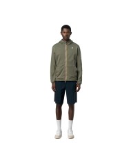 K-WAY GIACCA UOMO JACKET JAKE SDOUBLE INTERLOCK GREEN LIOCHEN BLUE DEPHT K8134TW 126