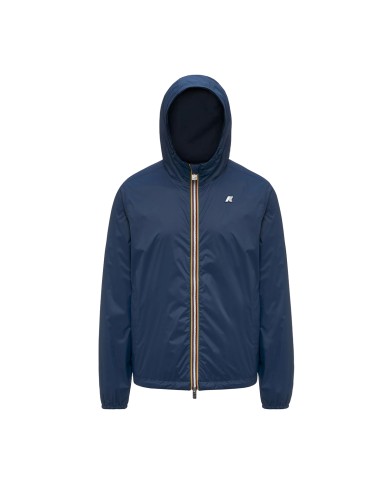 K-WAY GIACCA UOMO JACKET JAKE SDOUBLE INTERLOCK BLUE DEPHT - BLUE INISGNA K8134TW 126