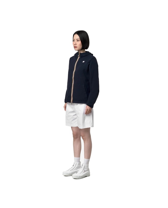 K-WAY GIACCA UOMO JACKET JAKE SDOUBLE INTERLOCK BLUE DEPHT - BLUE INISGNA K8134TW 126