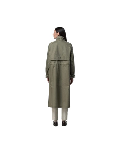 K-WAY IMPERMEABILE DONNA JACKETS  BARBREIN COTTON 3LAYERS GREEN LICHEN K8143SW 126
