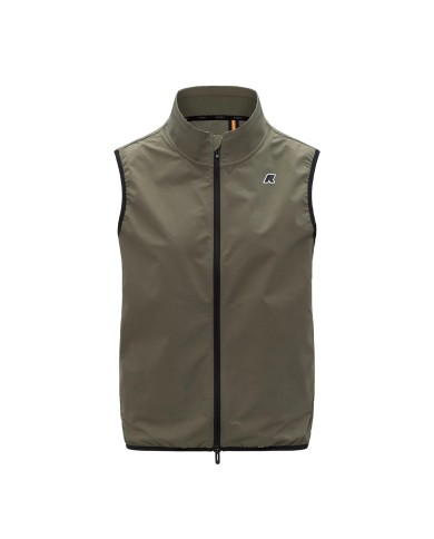 K-WAY GILET DONNA FLEECE FLANER TRAVEL GREEN LICHEN K8143VW 126