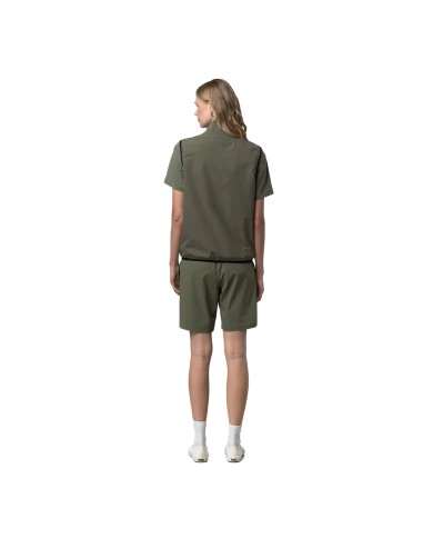 K-WAY GILET DONNA FLEECE FLANER TRAVEL GREEN LICHEN K8143VW 126