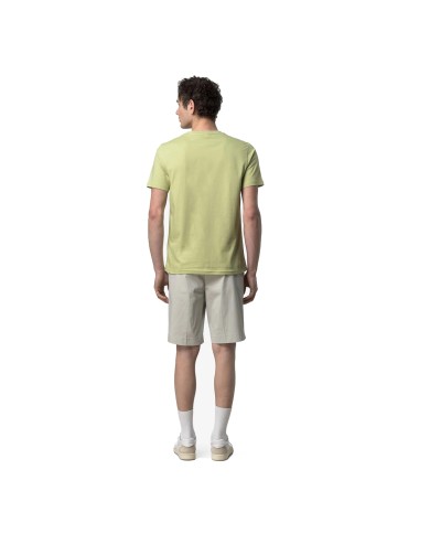 K-WAY T SHIRT UOMO SIGUR JERSEY SLIM GREEN DARK LIME K31368W 126