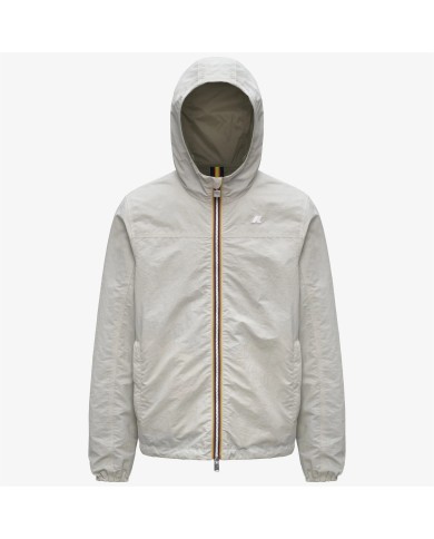 K-WAY GIACCA UOMO JACKETS JAKE COTTON DOUBLE LIGHT BEIGE - GREEN LICHEN K51337W 126