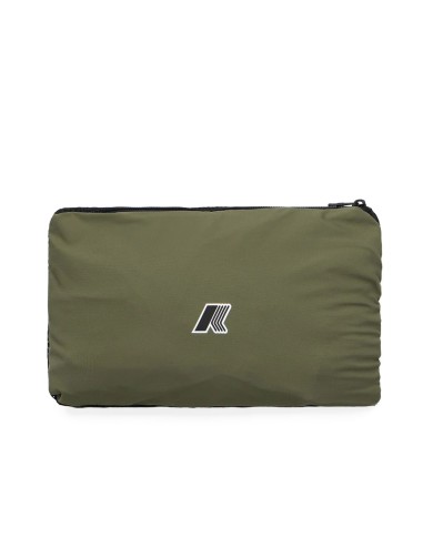 K-WAY GILET UOMO FLEECE FLANER TRAVEL GREEN LICHEN K8151VW 126