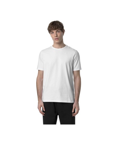 K-WAY T SHIRT UOMO ADAME LIGHT STRETCH JERSEY WHITE K71349W 126