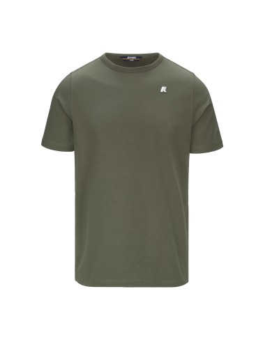 K-WAY T SHIRT UOMO ADAME LIGHT STRETCH JERSEY GREEN LICHEN K71349W 126