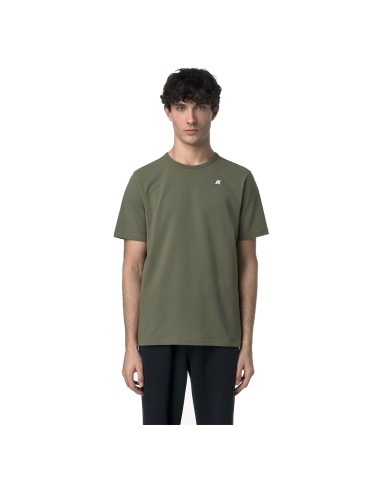 K-WAY T SHIRT UOMO ADAME LIGHT STRETCH JERSEY GREEN LICHEN K71349W 126