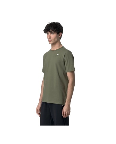 K-WAY T SHIRT UOMO ADAME LIGHT STRETCH JERSEY GREEN LICHEN K71349W 126