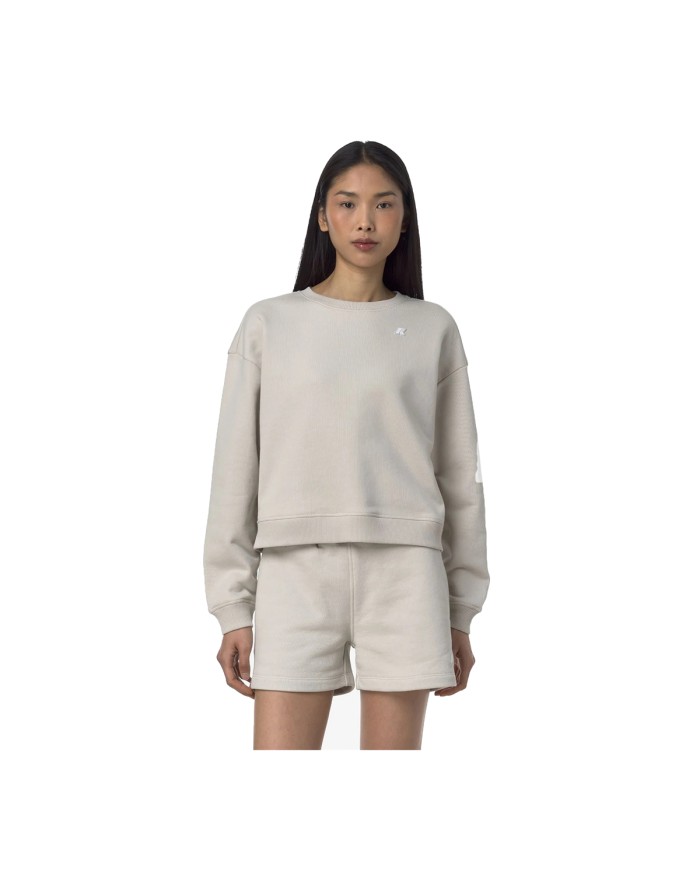 K-WAY FELPA DONNA LOUIZA FRENCH TERRY LIGHT BEIGE K71347W 126