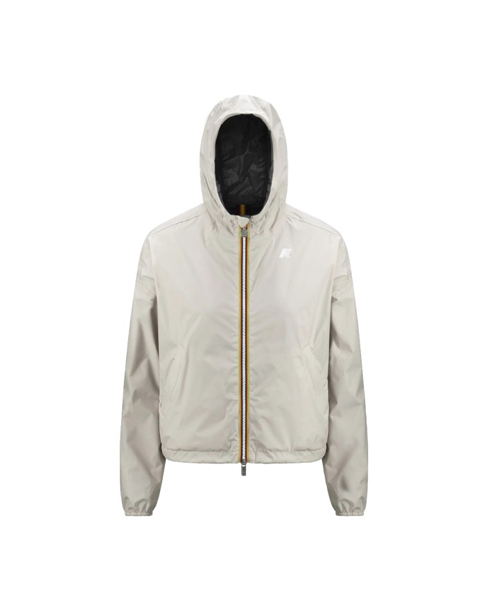 K-WAY GIACCA DONNA JACKETLAURETTE PLUS 2 DOUBLE BLACK PURE - LIGHT BEIGE K81333W 126